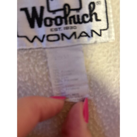 Vintage Woolrich Pink Fleece Lined Full Zip Bomber Jacket Sz S - Picture 7 of 9